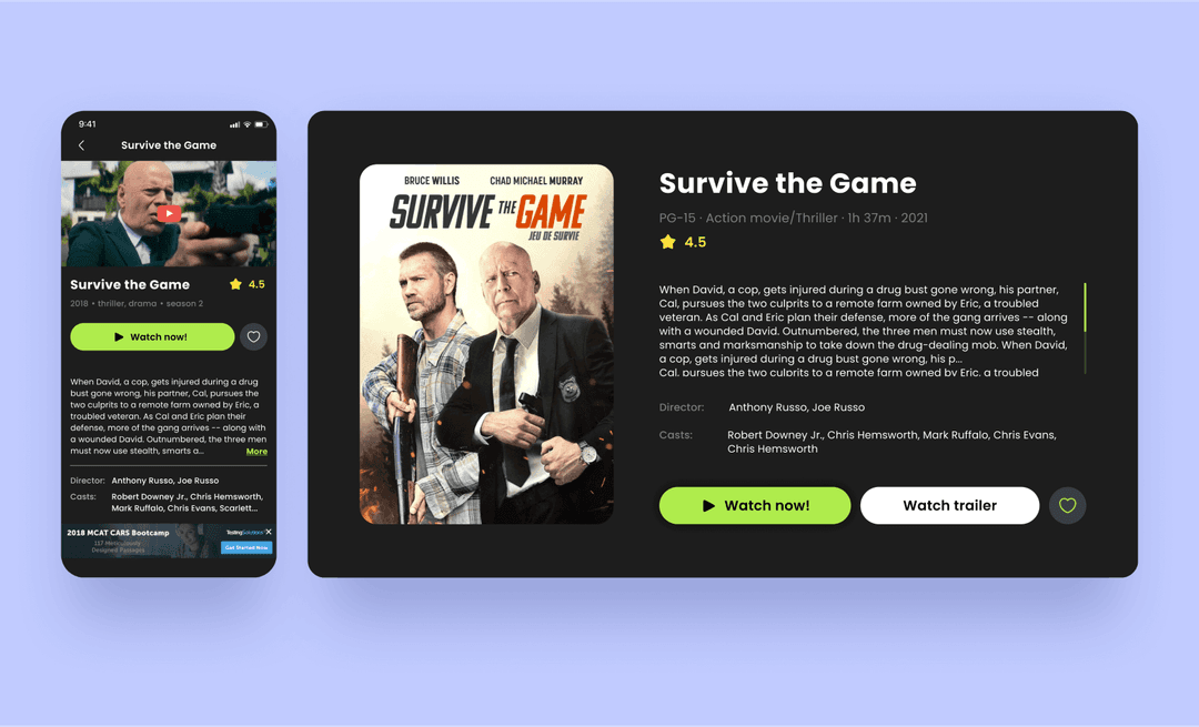 A smart TV app developed by the Purrweb team