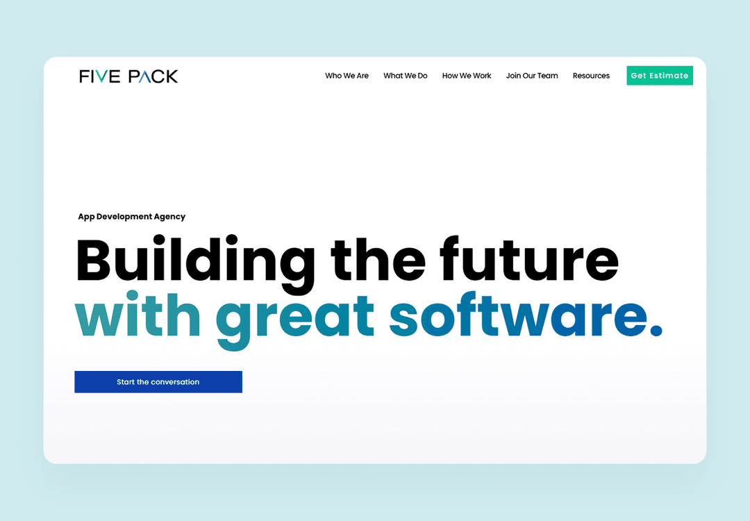 Five Pack main page
