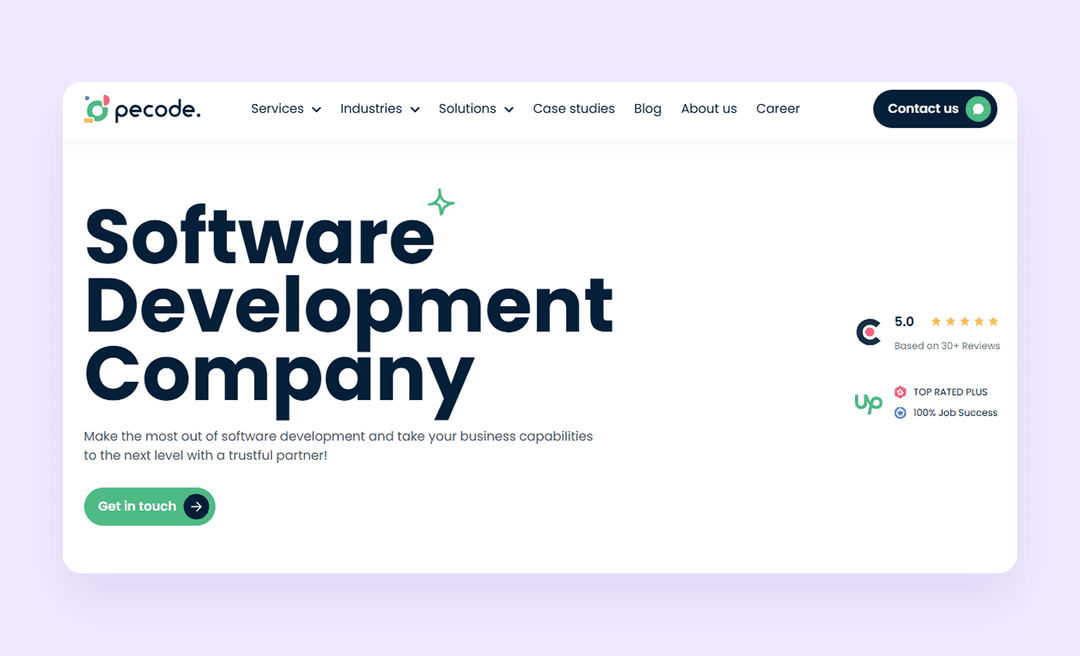 Pecode main page