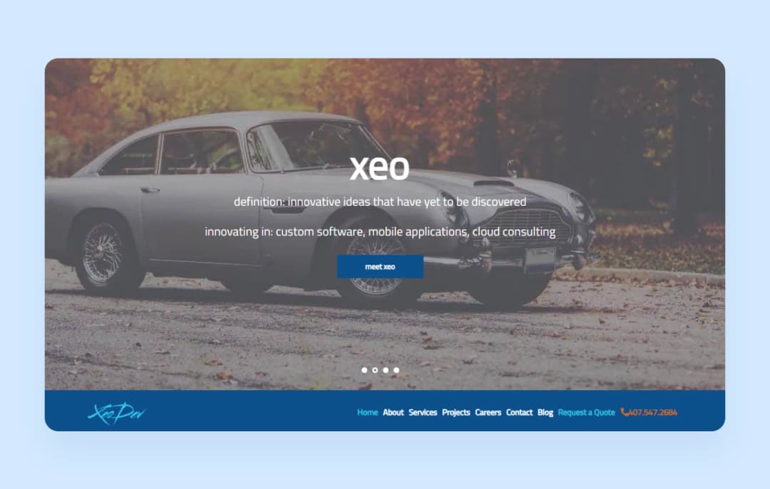 XeoDev main page