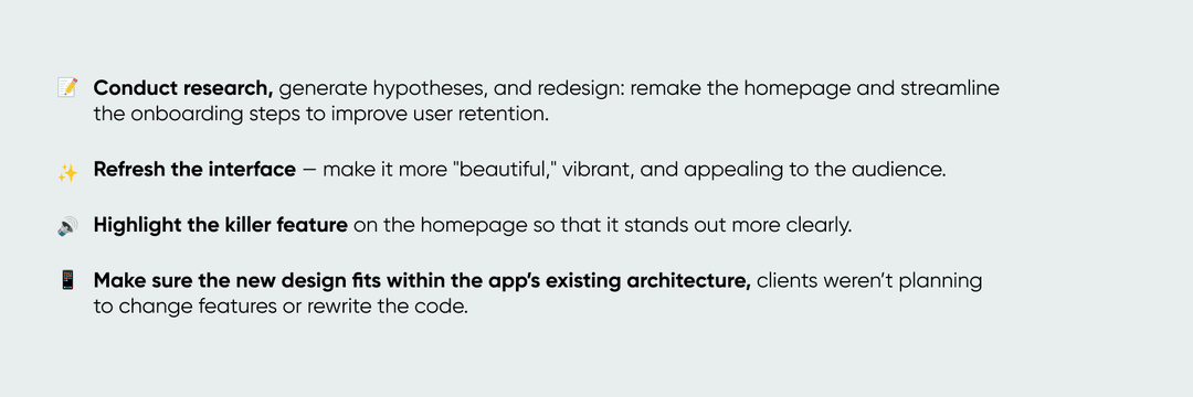 Tasks for the Trueflutter project