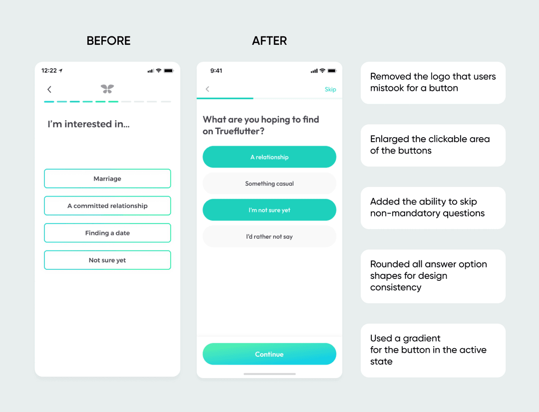 Onboarding: before and after