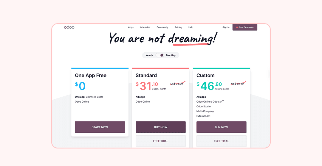 Oddo pricing