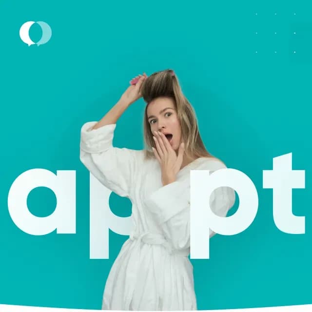 Portrait of person surprised with hairstyle