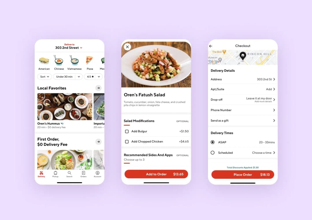 Doordash delivery app
