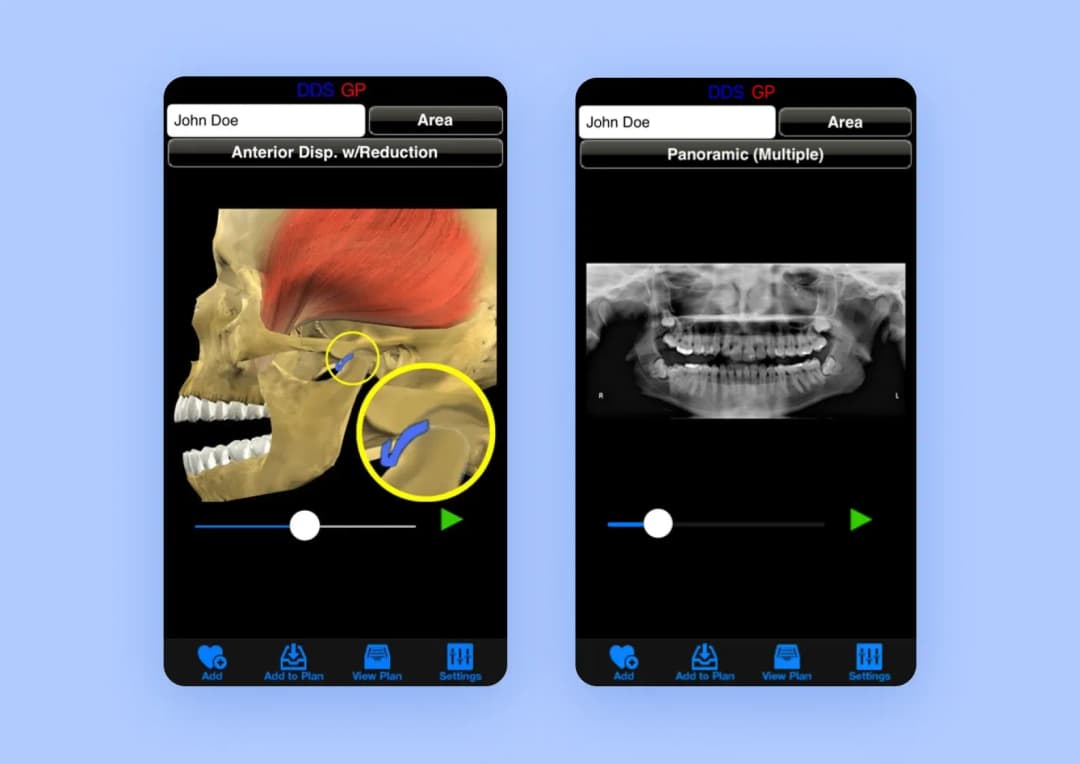 DDS GP app screenshot