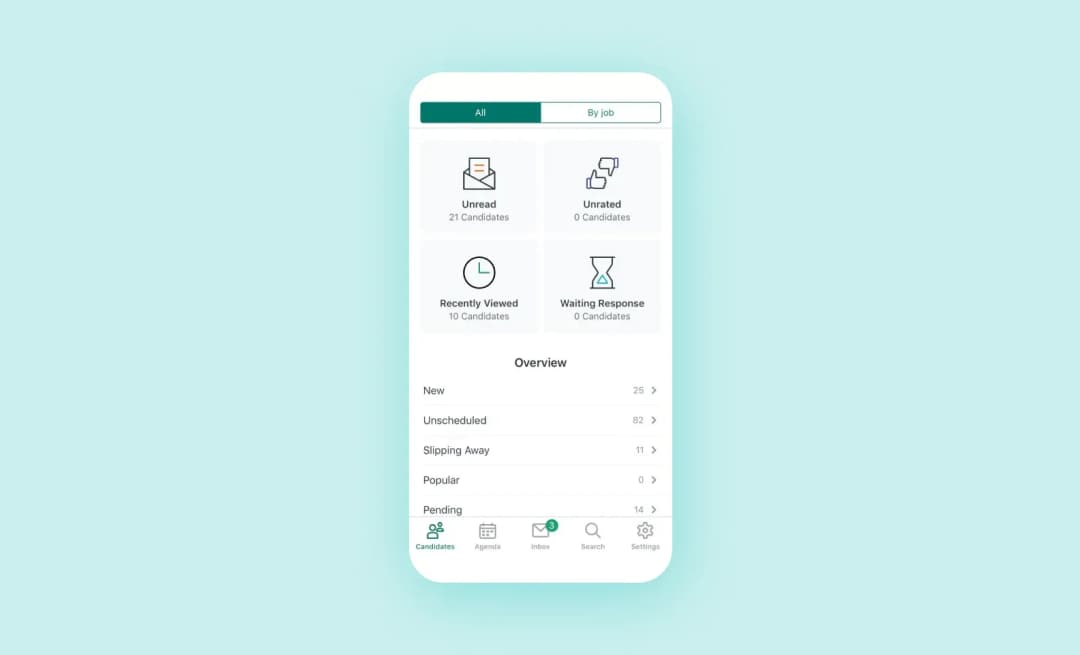 Workable candidate segmentation panel