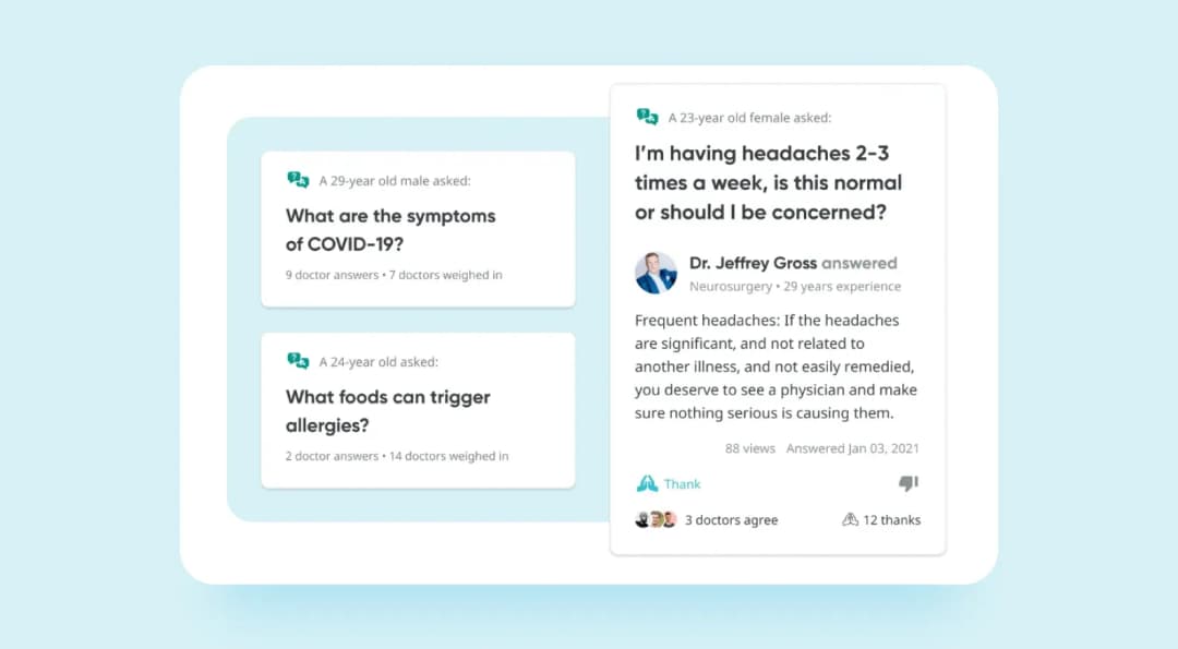 a screenshot of the HealthTap app