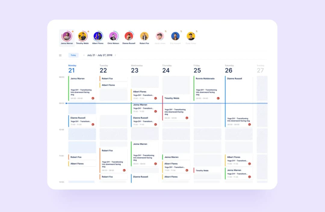 screen of medical appointment app