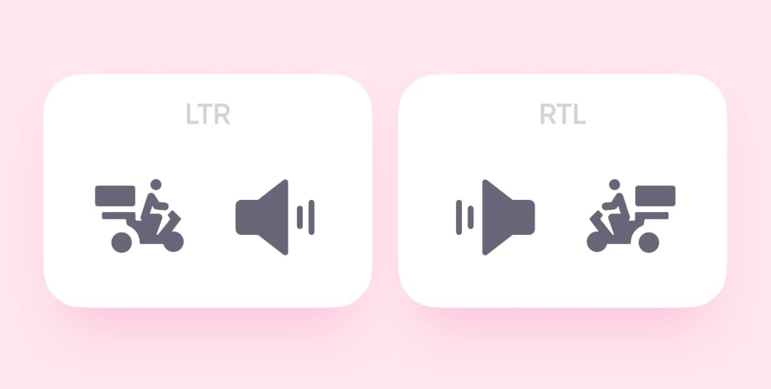 Reverse the motion icons