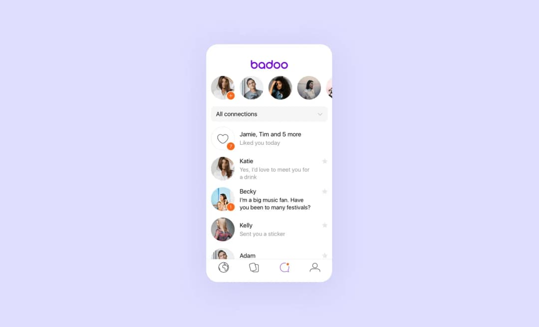 Messaging in Badoo
