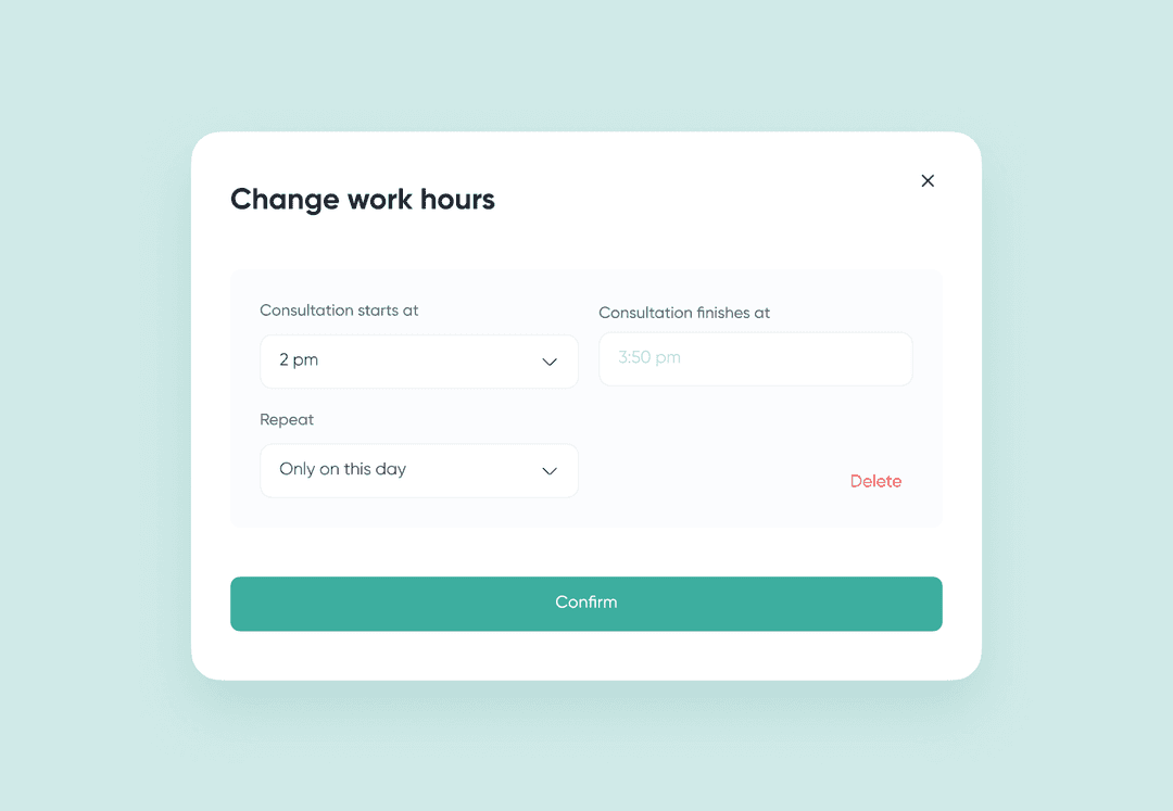 We automated the time slot reservation