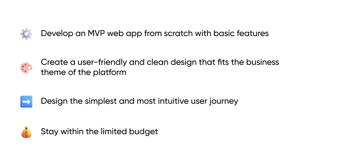 our tasks for the project