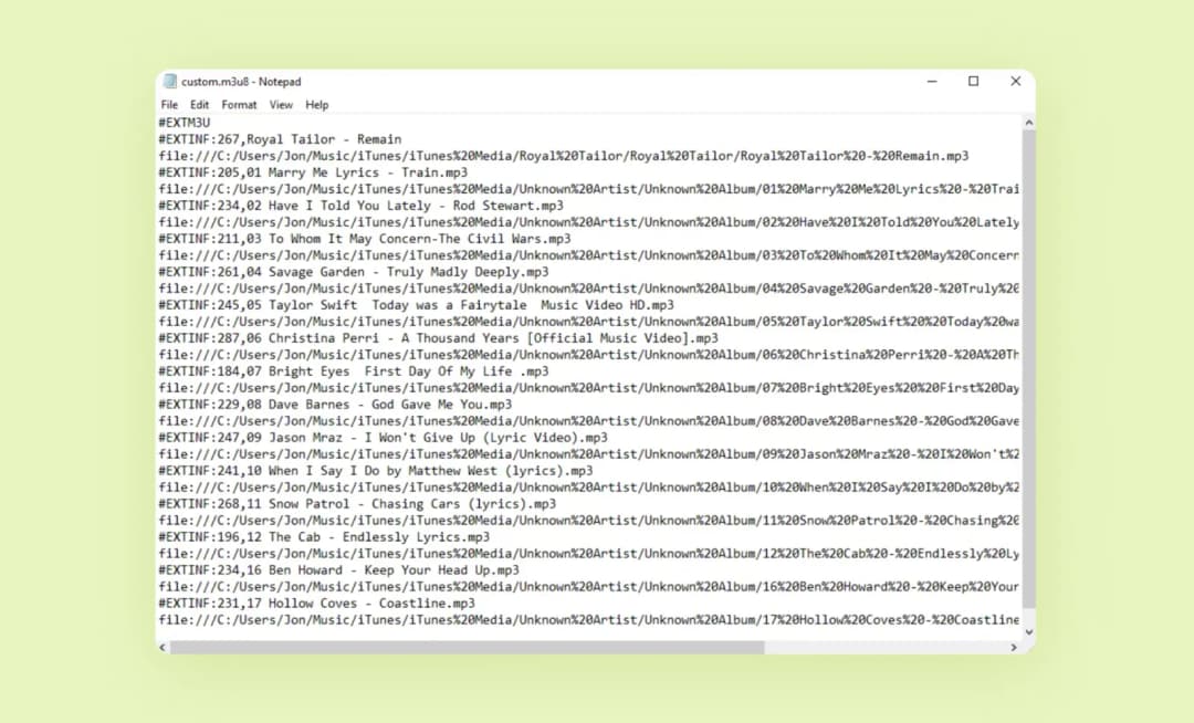 how reseller playlists look like without an IPTV system