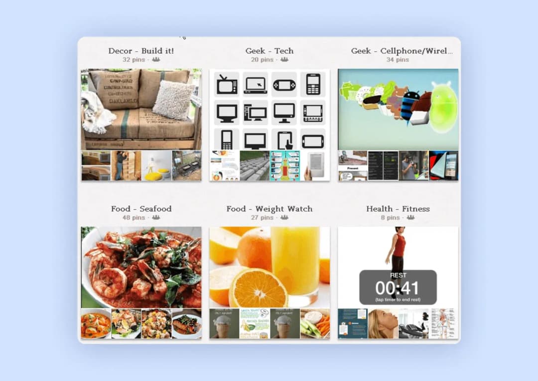 The MVP version of Pinterest