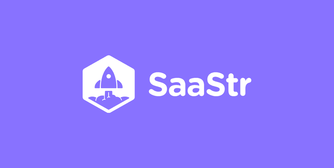 the logo of SaaStr