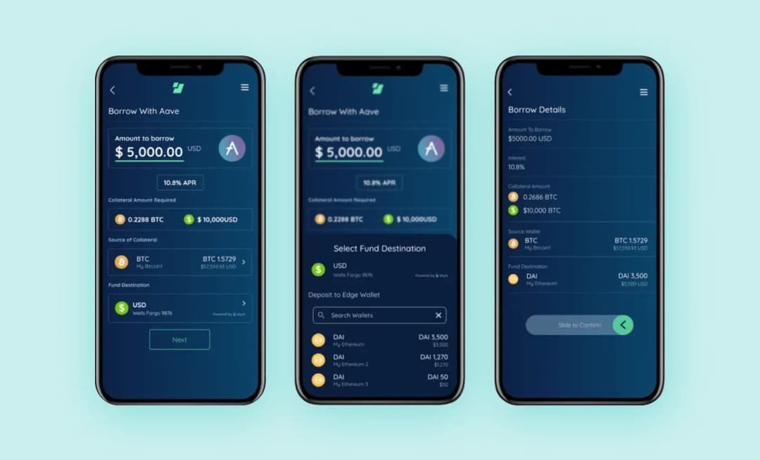 Aave app screen