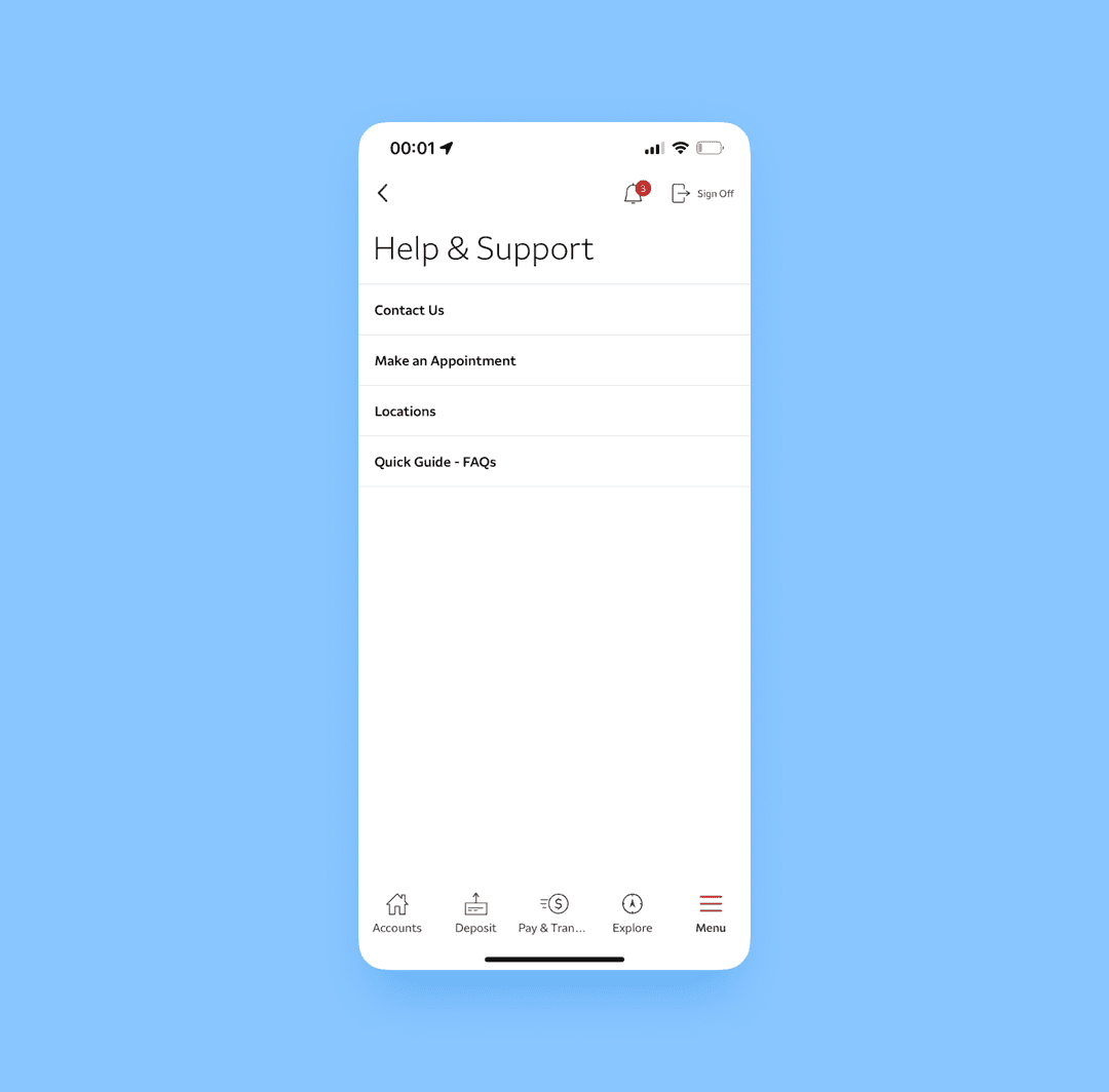 the Wells Fargo bank app