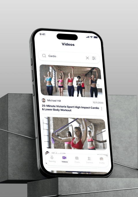 Fitness App — online workout platform for personal trainers