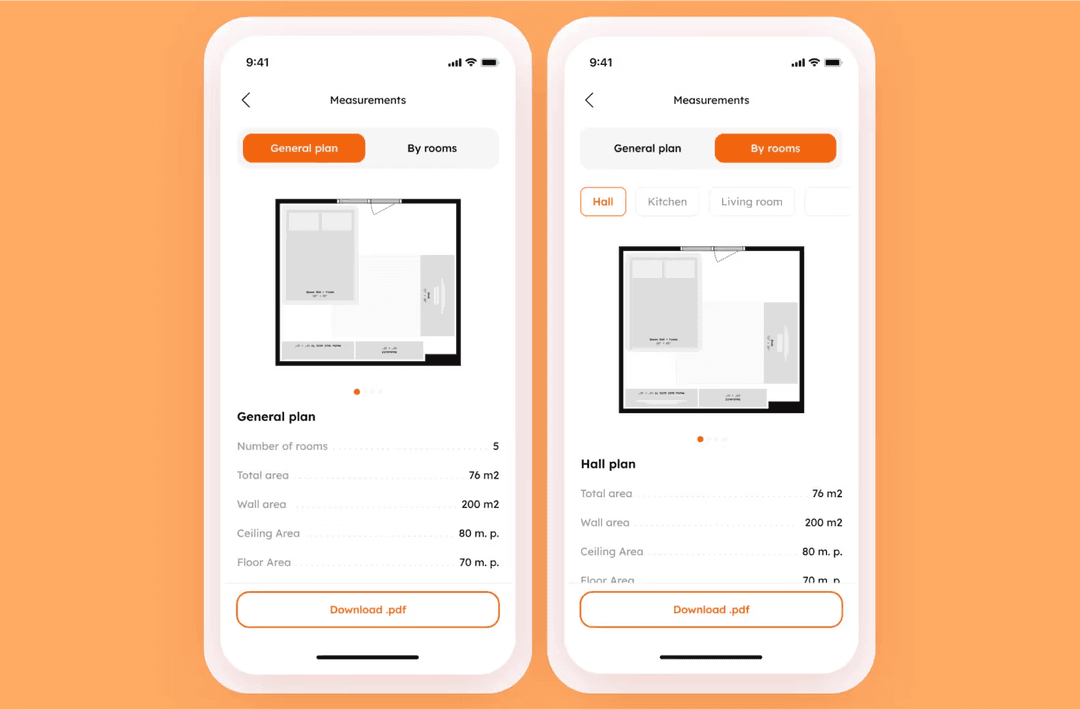 settler proptech mobile app renovation tracking screen dubai purrweb 2024