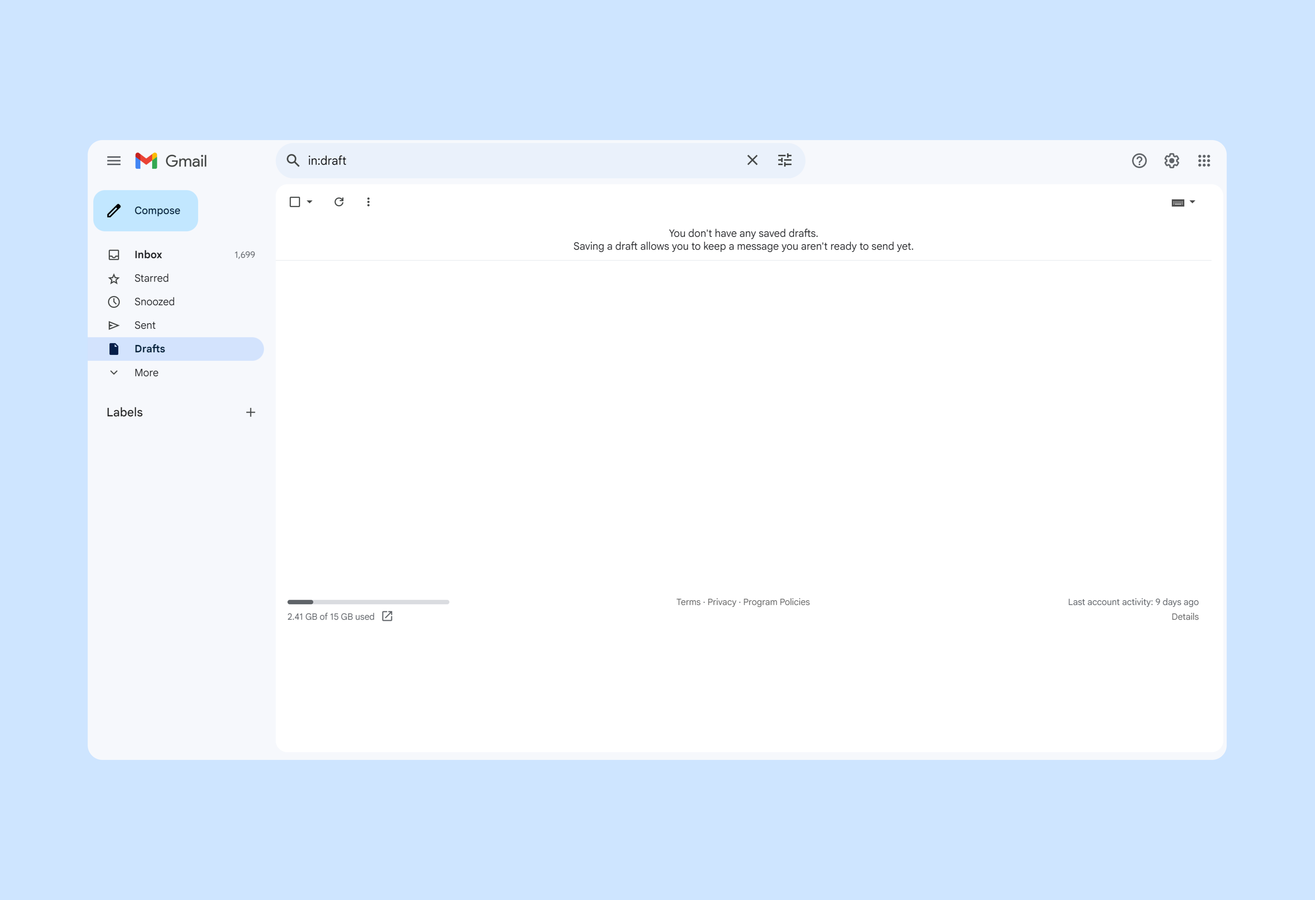 Gmail, like many other email web apps, is a single page application.