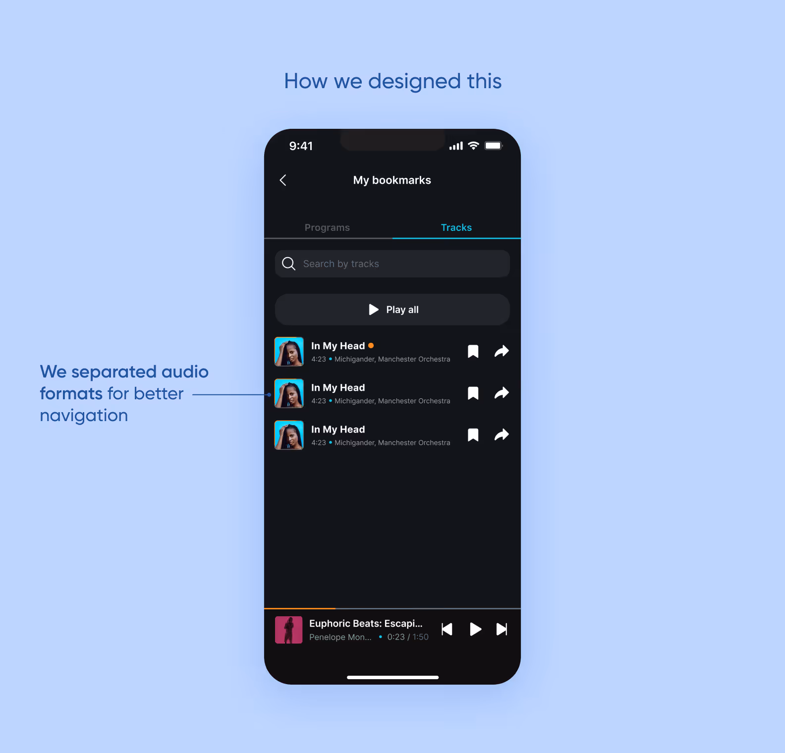 My bookmarks after the redesign