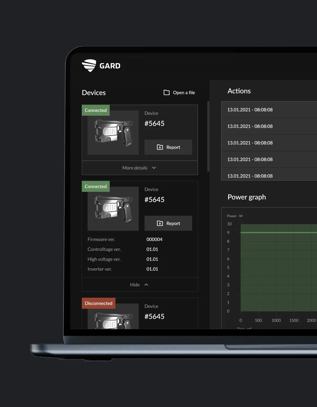 Thumbnail with screenshots of service named Gard