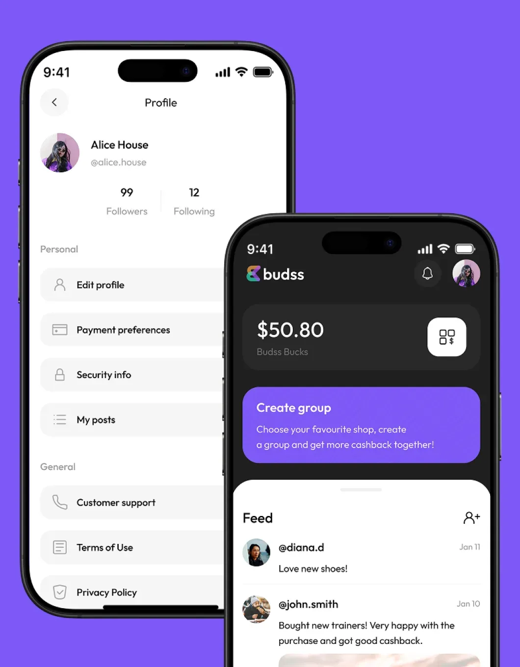Budss — fintech cashback app