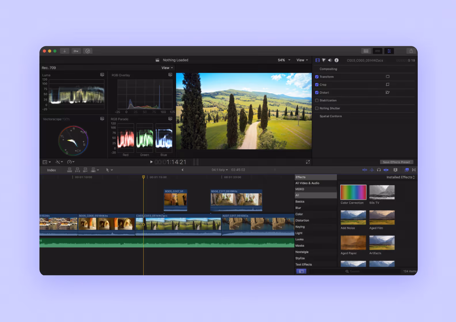 Скриншот приложения Final Cut Pro
