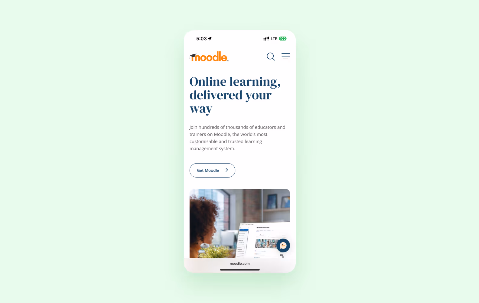 Экран Moodle