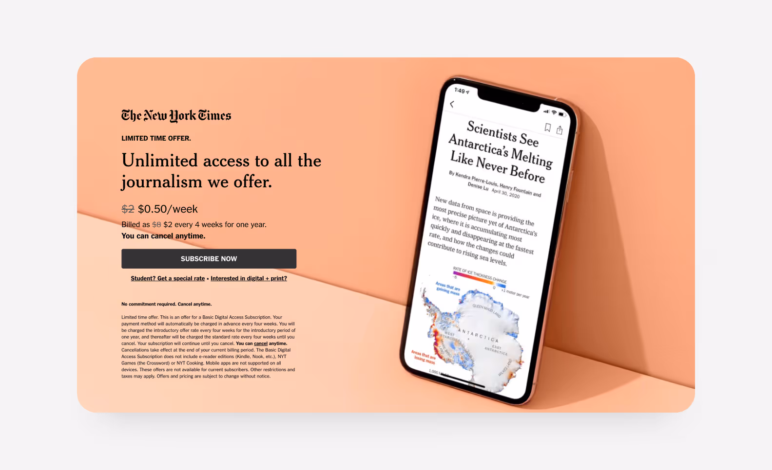 диджитал газета New York Times