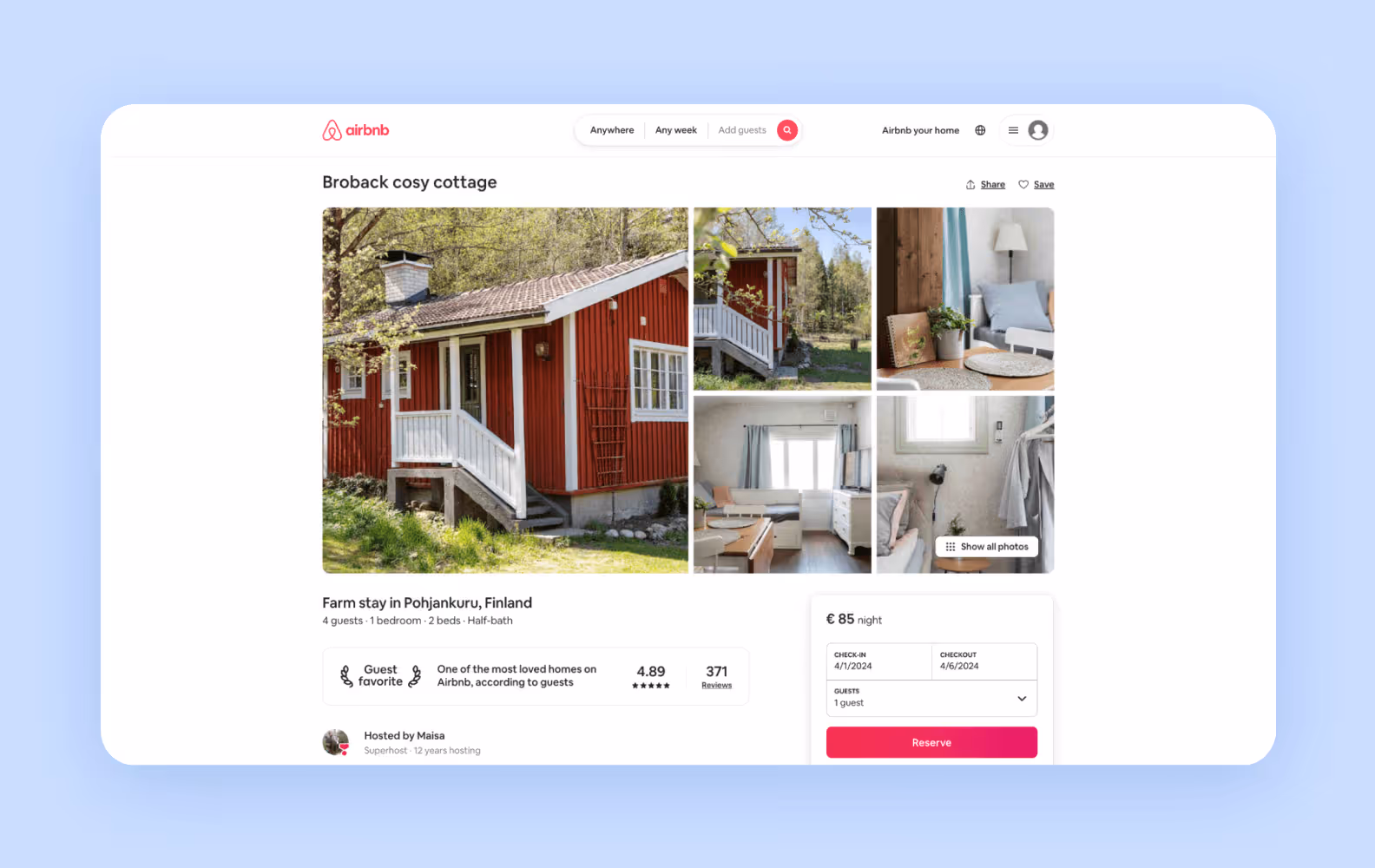 Даже когда мы выбираем жилье на Airbnb, мы используем SPA.