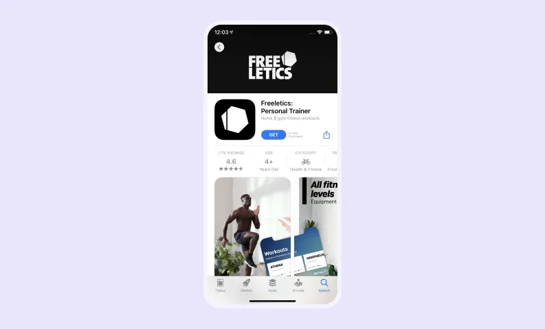 Разработать приложение для фитнеса как Freeletics