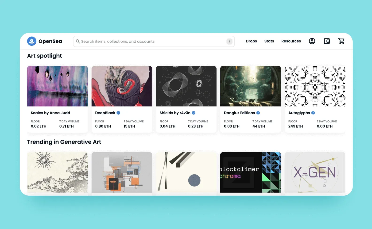 OpenSea catalog