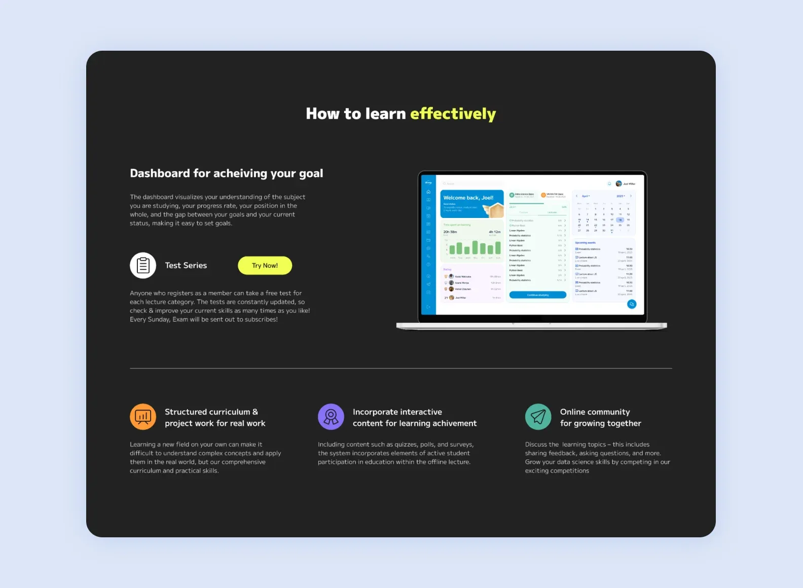 Лендинг для продвижения платформы Zeroney