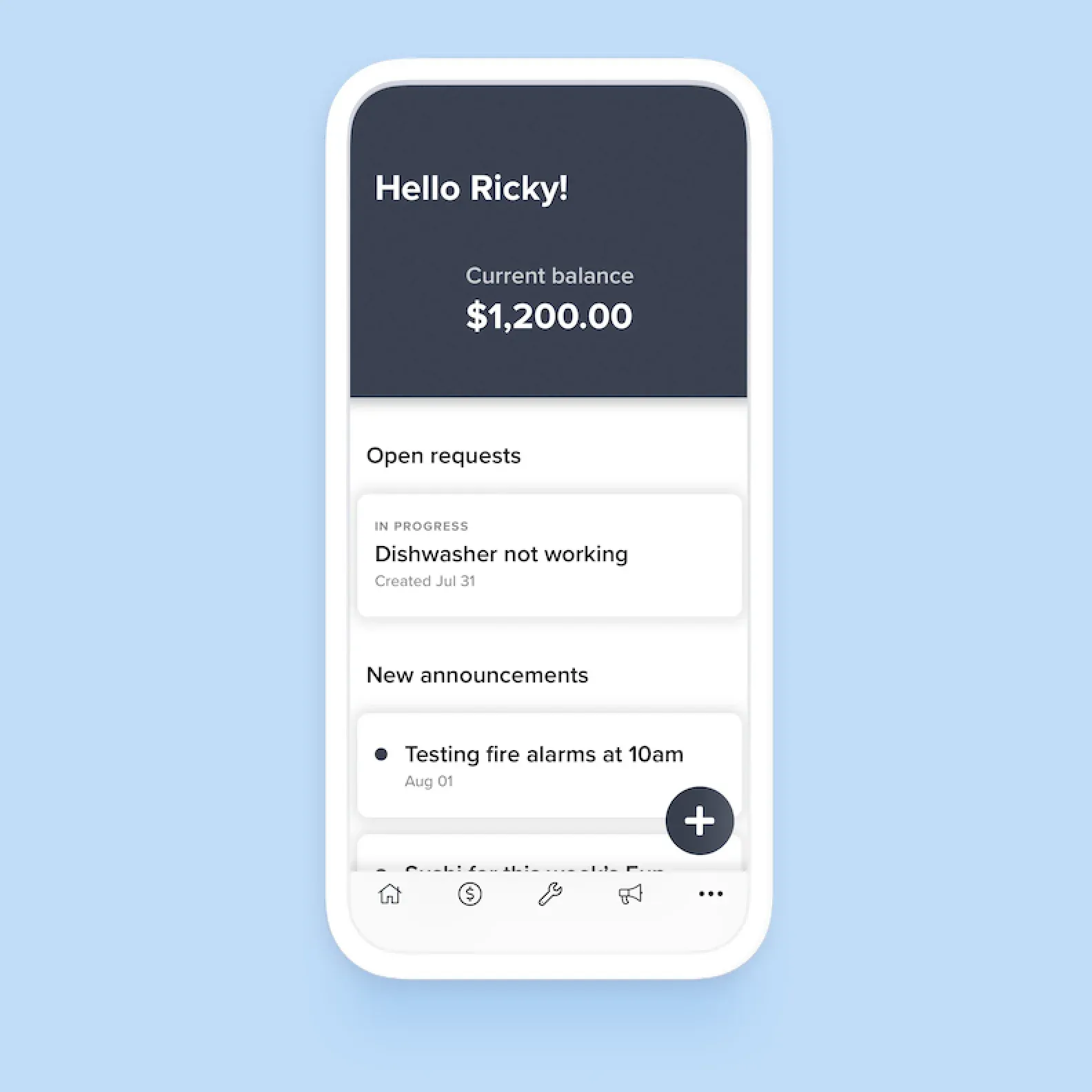 Buildium app screenshot