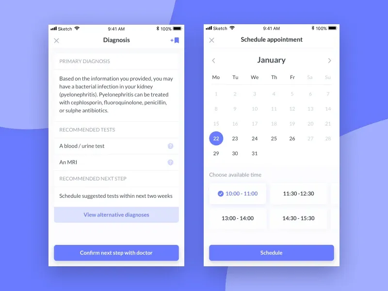 Healthcare App Design - Screen 2