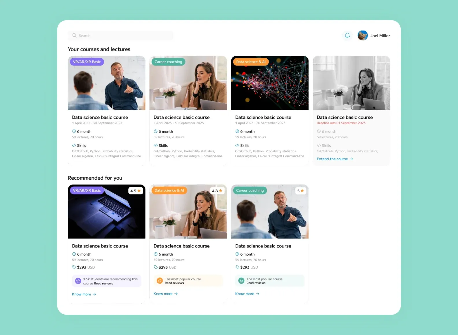 ⭐Our experience Purrweb redesigned the Zeroney online learning platform to better support the institution’s processes and user engagement. We created a clear, user-friendly design, added motivational elements, and structured dashboards. The landing page got a modern look with 3D animations and smooth motion to attract users and increase conversions.