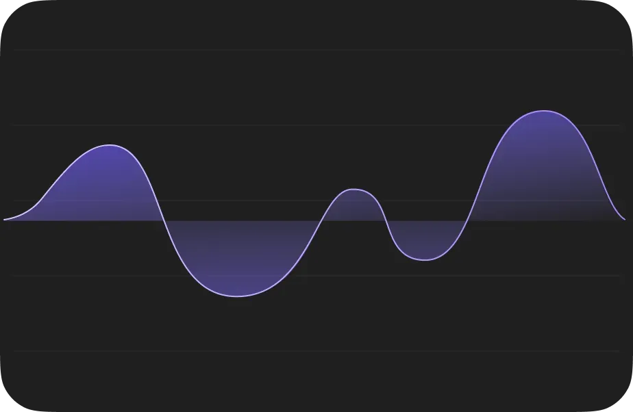 Waveform graphic on dark background