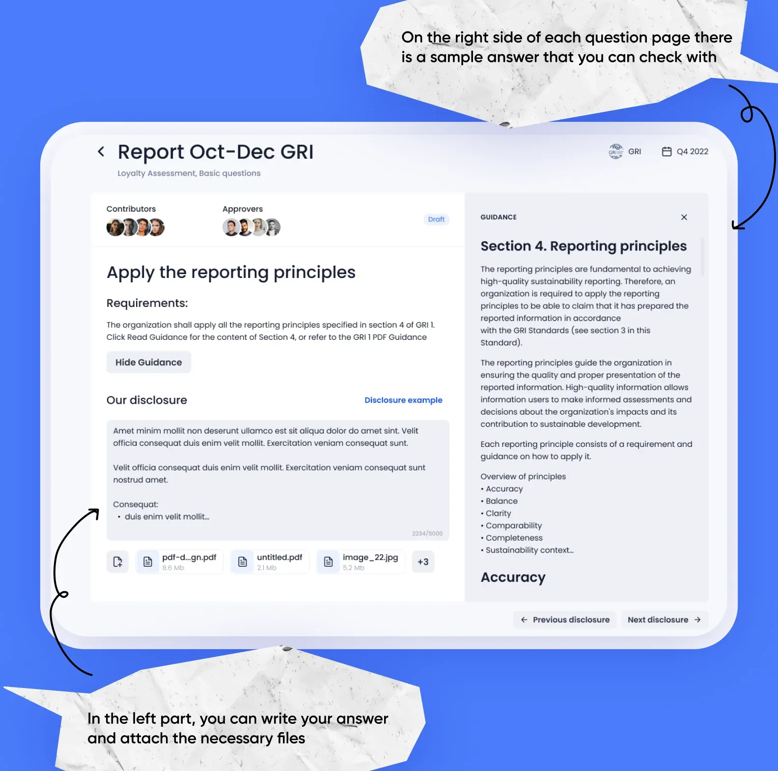 compliance reporting service with ai drafted answers