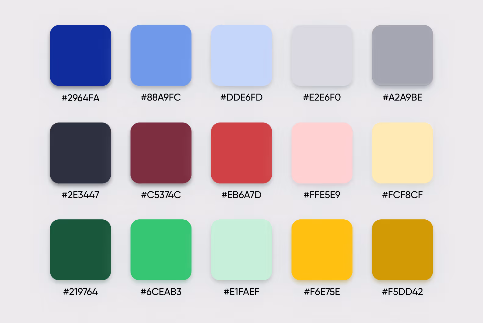 The color scheme for ThunderSoft