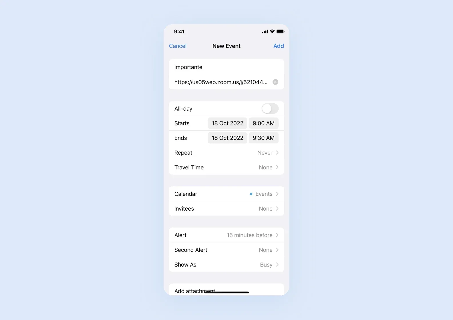 A screenshot of Telegram