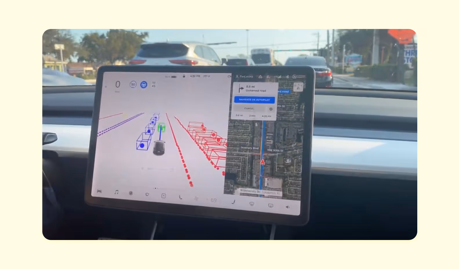 Tesla autopilot feature