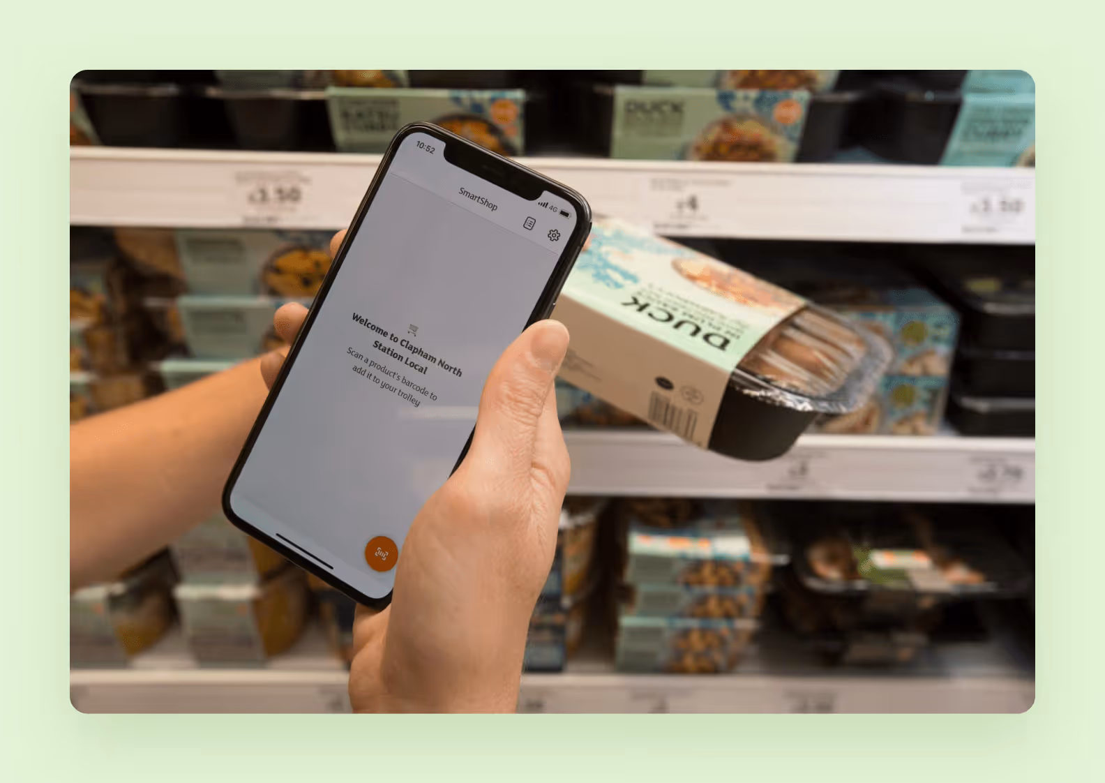 The Sainsbury’s “Scan, Pay, Go” system