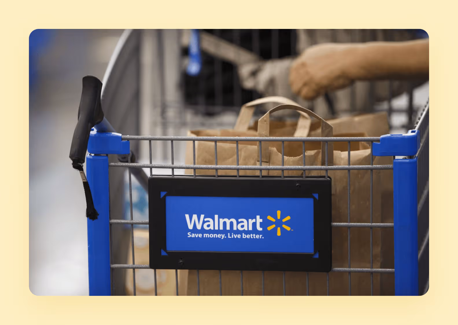 the Walmart cart