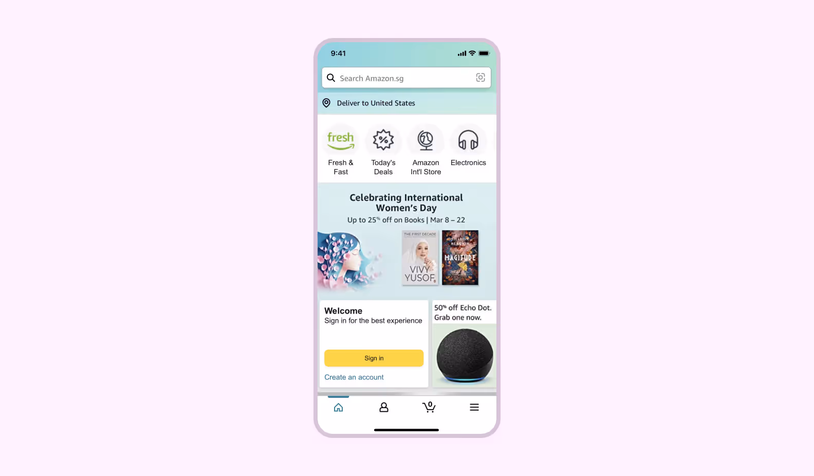 Amazon mobile app screenshot