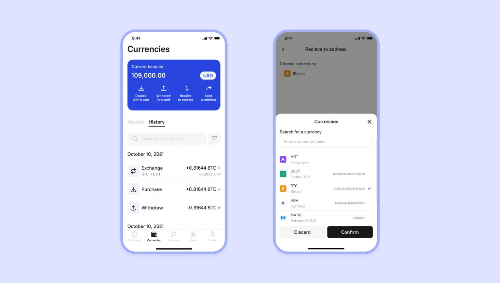 cryptocurrency wallet design - Broex