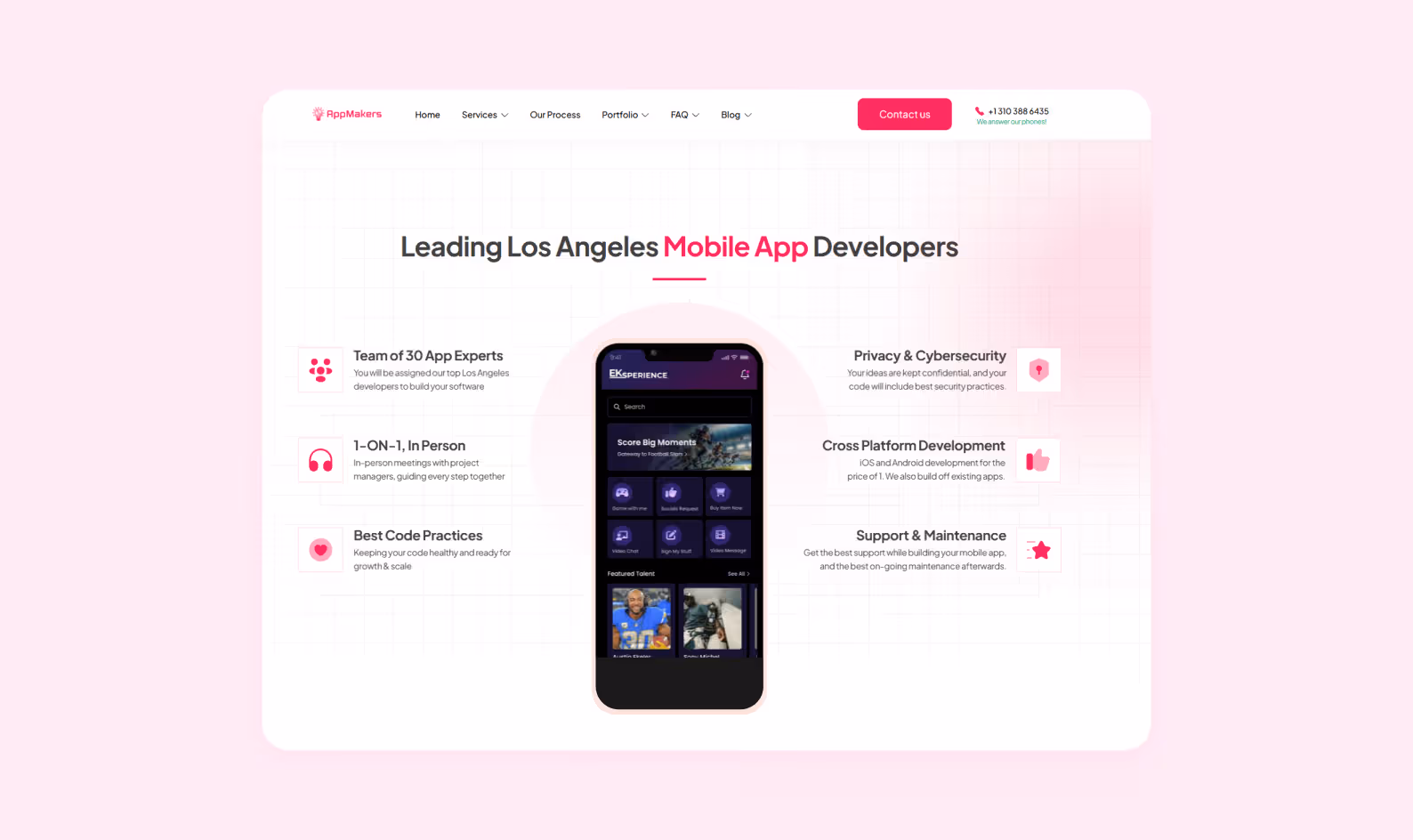 The AppMakersLA main page
