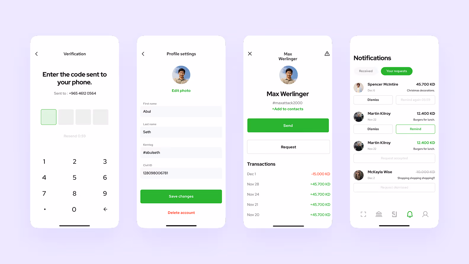 User flow of KEM mobile app