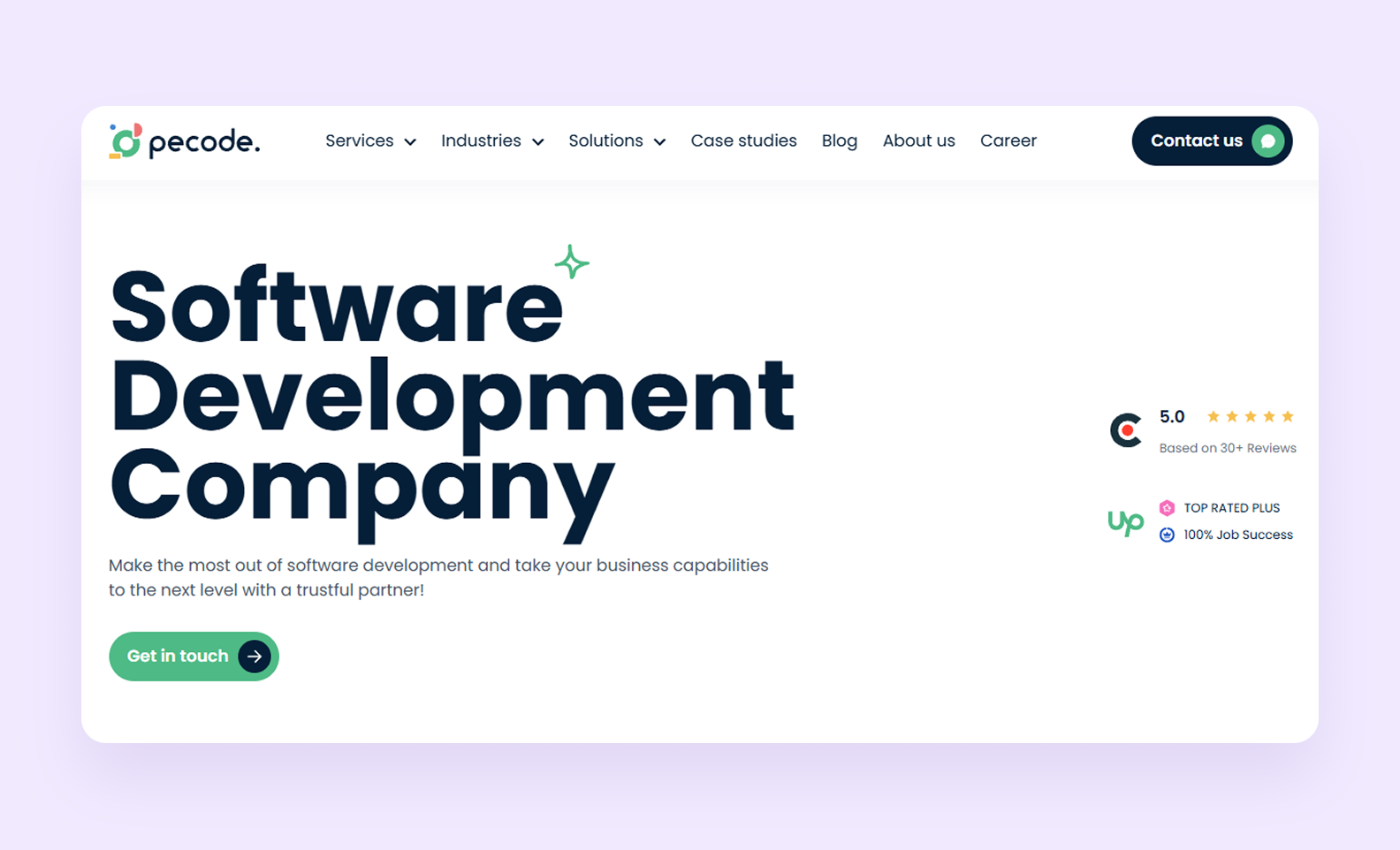 Pecode main page